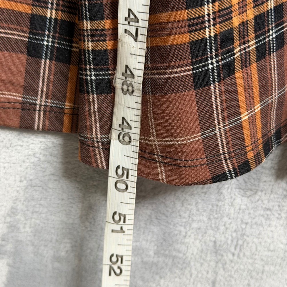 Torrid Midi Light Weight Studio Ponte Dress Womens 4X Next Tartan Plaid Rootbeer - Picture 8 of 11